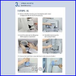 Portable Hobby Airbrush Paint Spray Booth Kit Oder Extractor Toy Model Parts