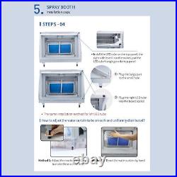 Portable Hobby Airbrush Paint Spray Booth Kit Oder Extractor Toy Model Parts