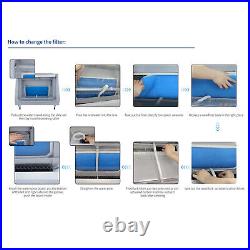 Portable Hobby Airbrush Paint Spray Booth Kit Oder Extractor Toy Model Parts