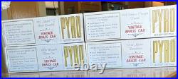 Pyro Vintage Brass Car 132 Model Kit Lot of 4 Brass Finish Parts