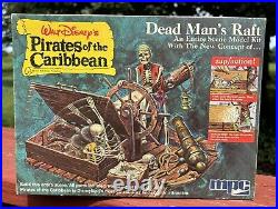 RARE 1972 MPC Pirates of the Caribbean Model Kit Dead Mans Raft Sealed Parts Bag