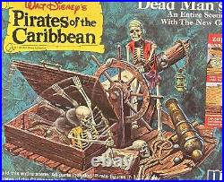 RARE 1972 MPC Pirates of the Caribbean Model Kit Dead Mans Raft Sealed Parts Bag