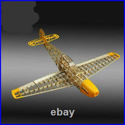 RC Plane Laser Cut Balsa Wood BF 109 Airplane Model Building Kit+Hardware Parts