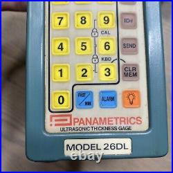 READ Panametrics Model 26DL Ultrasonic Thickness Gage PARTS or REPAIR ONLY