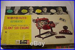 REVELL SLANT SIX ENGINE 1961 Motorized Model Kit Chrysler Missing Parts