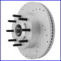 RWD Front Drilled Disc Brake Rotors for 2013 2025 Ford F-250 F-350 Super Duty