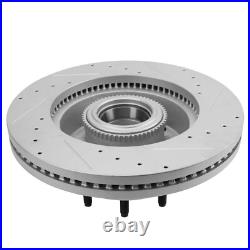 RWD Front Drilled Disc Brake Rotors for 2013 2025 Ford F-250 F-350 Super Duty