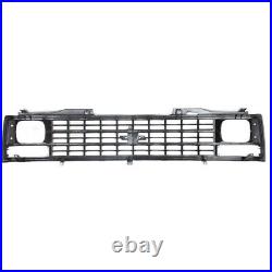 Radiator Grille Silver For 88-93 Chevy Pickup Models with Single H/Lamps Excl. WT