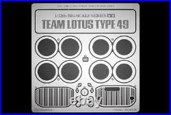 Rare Big Size Kit Tamiya 1/12 Team Lotus Type 49 1967 with Etching Parts Jp 3400