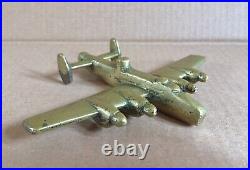 Rare Brass Ww2 Trench Art Hand Made Lancaster Model Aircraft Empire CC Parts