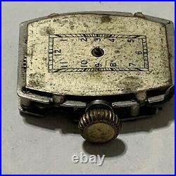 Rare E. Ingraham Co. Watch Model L Not Working For Parts No Band