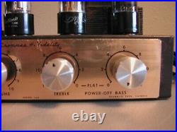 Rare Vintage Grommes Model LJ2 Hi Fidelity Tube Amplifier Amp Parts or Repair