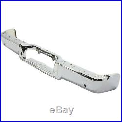 Rear Step Bumper For 2005-08 Ford F-150 Chrome Steel with parking aid sensor holes