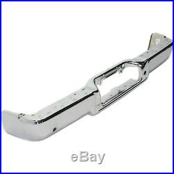 Rear Step Bumper For 2005-08 Ford F-150 Chrome Steel with parking aid sensor holes