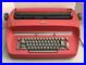 Red Vintage IBM Selectric Typewriter Model 72 & Accessories FOR PARTS/ REPAIR