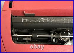 Red Vintage IBM Selectric Typewriter Model 72 & Accessories FOR PARTS/ REPAIR