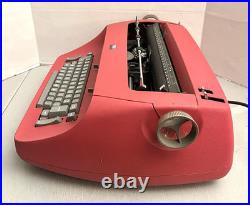 Red Vintage IBM Selectric Typewriter Model 72 & Accessories FOR PARTS/ REPAIR