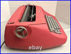 Red Vintage IBM Selectric Typewriter Model 72 & Accessories FOR PARTS/ REPAIR
