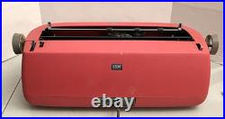 Red Vintage IBM Selectric Typewriter Model 72 & Accessories FOR PARTS/ REPAIR