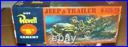 Revell 1956 Radio Jeep & Communications Trailer -GREAT BOX! SEALED PARTS
