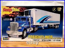 Revell Snap Tite Freightliner Truck & Trailer Model New Open Box- Sealed Parts