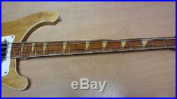 Rickenbacker 1973 Model 4001 Bass Guitar Natural Finish As Is Parts or Repair