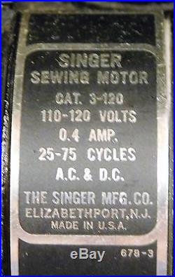 Singer Sewing Machine All Original Parts Model 221
