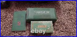 SINGER SEWING MACHINE MODEL 15-91 original instructions and parts vintage 1950s