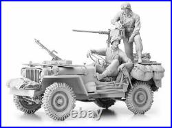 SOL Model 1/16 WWII US 1/4 ton 4x4 Truck withCal. 50