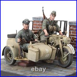 SOL Model 1/16 Zundapp KS-750 with Sidecar & Troopers (1 kit with2 figures)