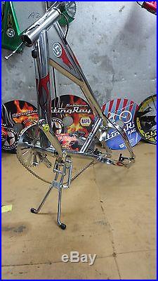 Schwinn Stingray, OCC, Chopper Bicycle, Chrome and Red Model, Frame, Plus Parts