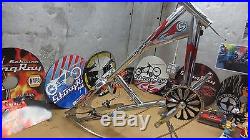 Schwinn Stingray, OCC, Chopper Bicycle, Chrome and Red Model, Frame, Plus Parts