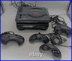 Sega CD Model 1 MK-1690 Console & Sega Genesis (Works) (CD Parts & Repair Only)