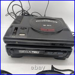 Sega CD Model 1 MK-1690 Console & Sega Genesis (Works) (CD Parts & Repair Only)