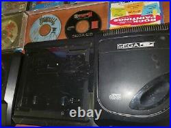 Sega CD Model 2 Console genesis parts or repair broken lot Batman and robin