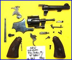 Smith & Wesson 38 SP. PRE MODEL 10 GUN PARTS LOT DIAMOND GRIPS ITEM # 18-397
