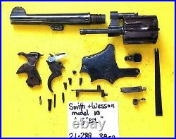 Smith & Wesson 38 SP. PRE MODEL 10 GUN PARTS LOT DIAMOND GRIPS ITEM # 21-289