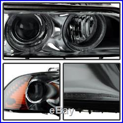 Smoked 1997-2003 BMW E39 5-Series Halo Projector Headlights Fit Halogen Model