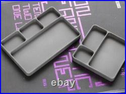 Solid Titanium Alloy Desktop Tray Model Parts Screws EDC Tools Storage Organizer