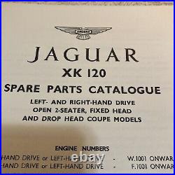 Spare Parts Catalogue For Jaguar XK-120 (2 Seater Sport Models) 1950