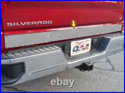 Stainless Chrome Rear Tailgate Lower Accent Trim for Chevy Silverado 2019-2021