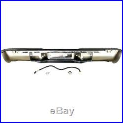 Step Bumper For 1988-1998 Chevrolet C1500 With OE Type Bracket Chrome Rear