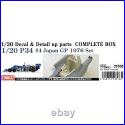 Studio27 CP20002 120 Tyrrell P34 #4 Japan GP 1976 Set Decal&Parts