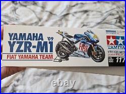 TAMIYA YAMIHA YZR-M1'09 With TAMIYA FRONT FORK DETAIL UP PARTS SET NEW