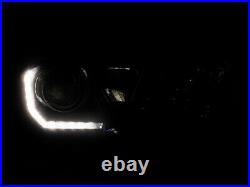 TRD Full Black LED DRL Plug & Play Headlight For 16-18 Tacoma Model Without LED