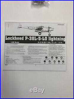 TRUMPETER 1/32 Scale Lockheed P-38 Lightning Model Kit Sealed Parts