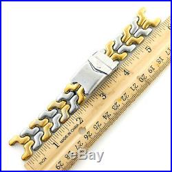 Tag Heuer Link 2-tone 18k+s. S. Mens Full Bracelet For Parts/repairs / Model 424