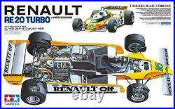 Tamiya 12033 1/12 Scale Model Formula 1 Car Kit Renault RE20 Turbo withPE Parts