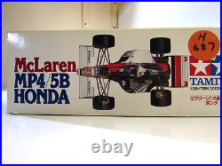 Tamiya 120 Scale McLaren MP4/5B Honda Model Kit # 20026 & Metal Parts & Shunko