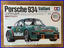 Tamiya Vaillant Porsche 934 With Photo Parts 1/12 Plastic Model Car Kit 12056